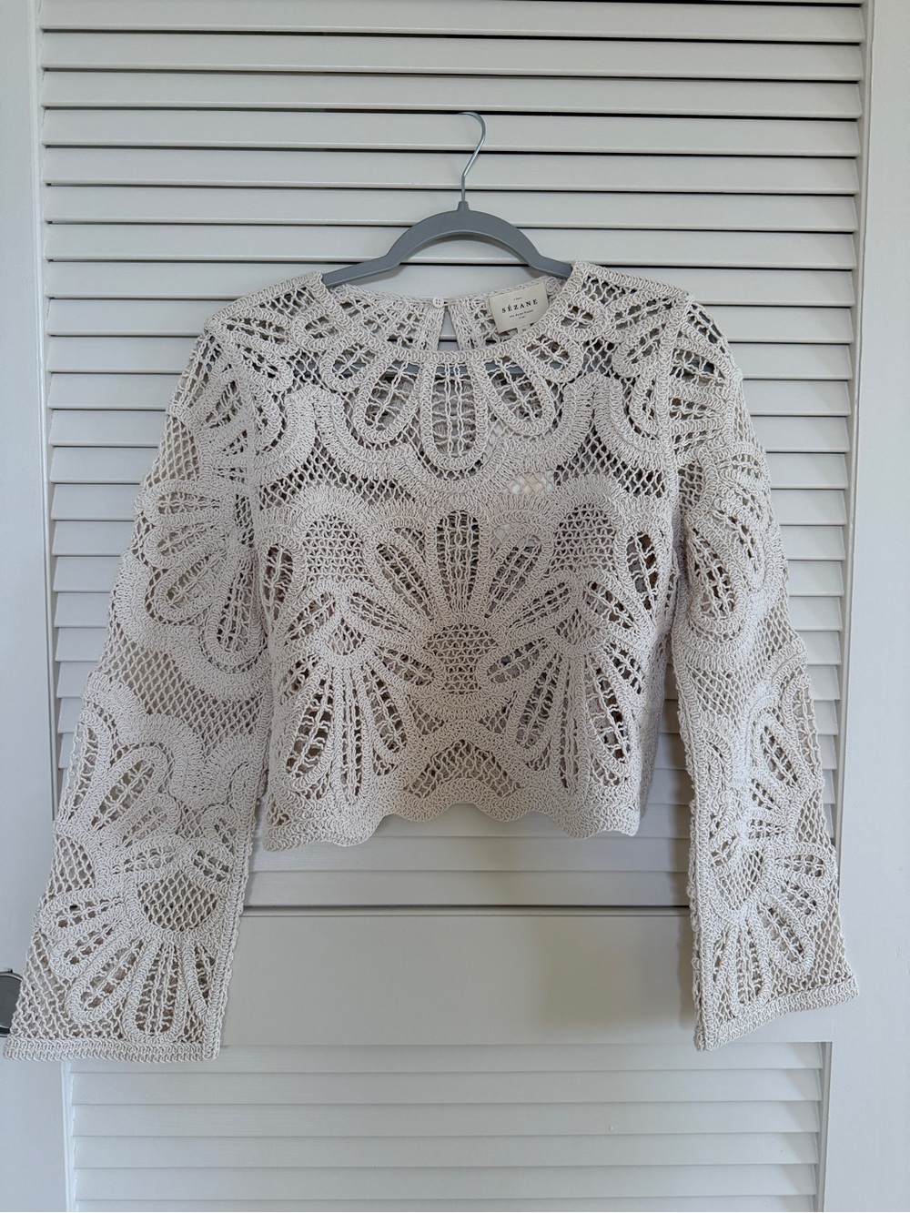 Sézane Olie Blouse – Size M – Ecru – NWT